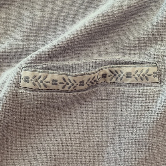 Mackinac Island vest size M open front lake blue logo Mackinac on front chest - Picture 2 of 8